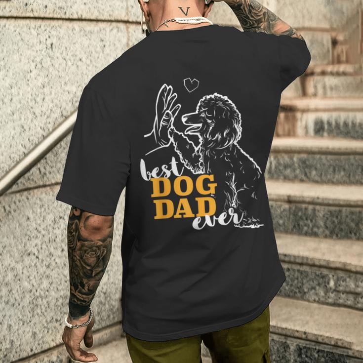 Best Poodle Papa Poodle T-Shirt mit Rückendruck Geschenke für Ihn