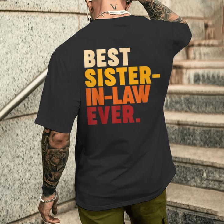 Best Sister-In-Law Ever Men's T-shirt Back Print Funny Gifts