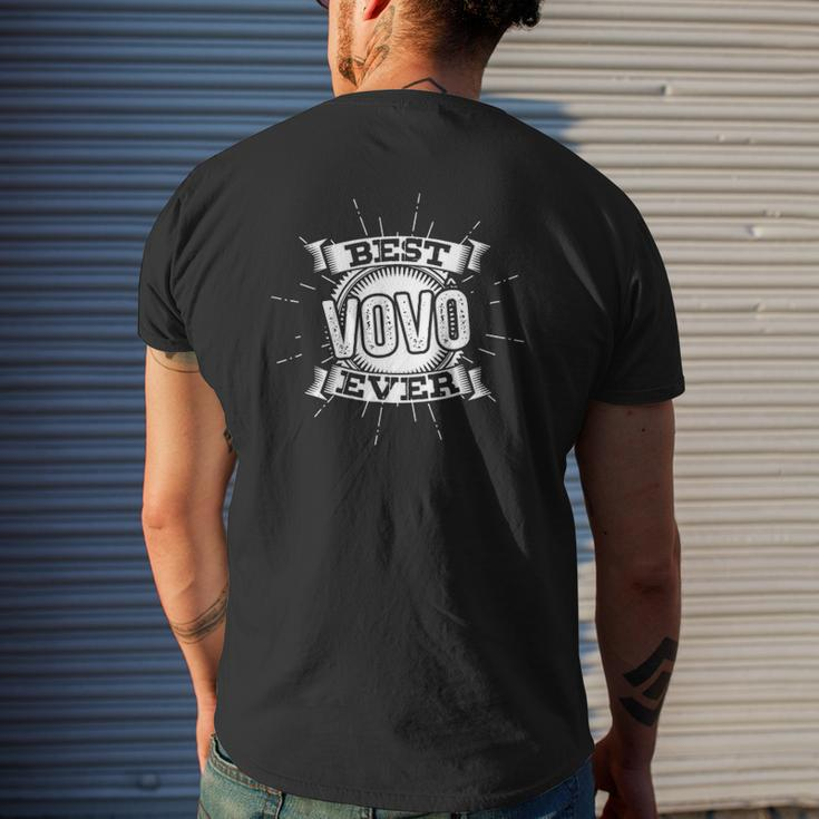 Best Vovo Ever Father's Day For Portuguese Grandpa Mens Back Print T-shirt Gifts for Him