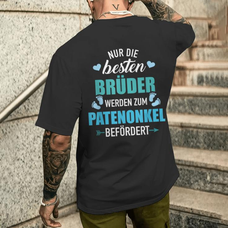 Besten Brüder Patenonkel Beförderben Schwangerschünen German Language T-Shirt mit Rückendruck Geschenke für Ihn