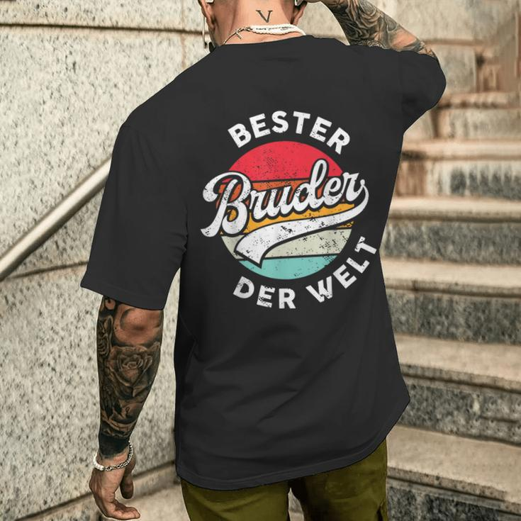 Bester Bruder Der Weltintage Bro Retro Slogan T-Shirt mit Rückendruck Geschenke für Ihn
