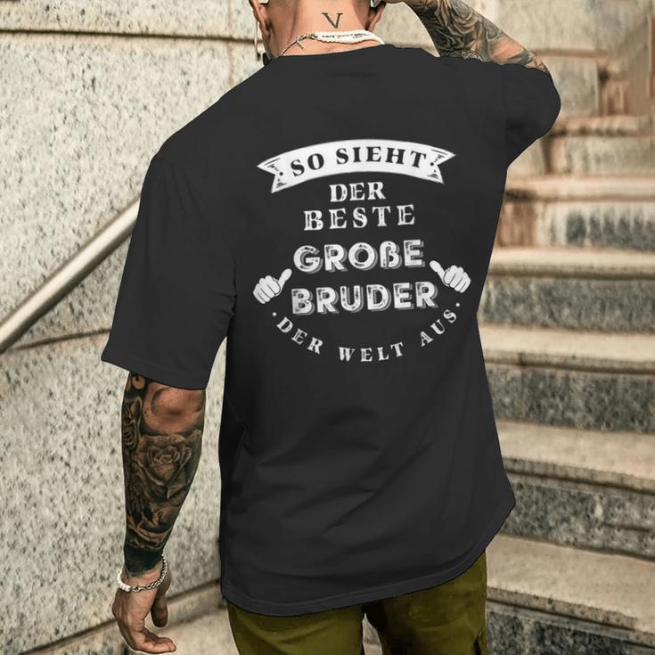 Bester Große Bruder Der Welt Geschenk Big Brother T-Shirt mit Rückendruck Geschenke für Ihn