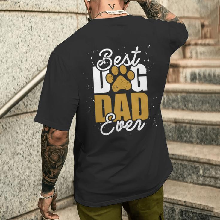 Bester Hunde Papa Aller Zeiten Dog Long-Sleeved T-Shirt mit Rückendruck Geschenke für Ihn