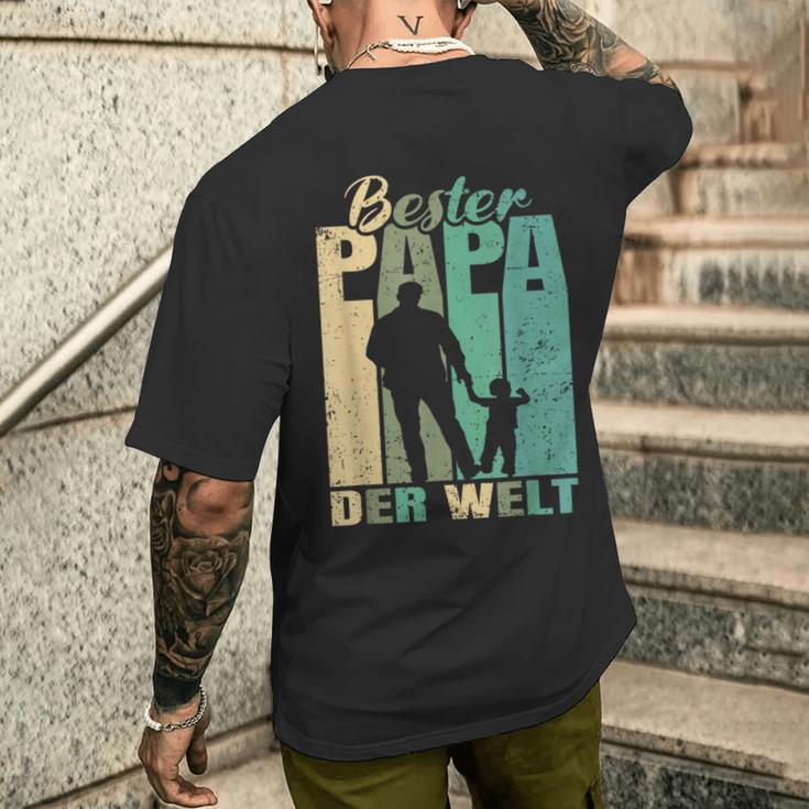 Bester Papa Der Welt 1 Child Husband Papa T-Shirt mit Rückendruck Geschenke für Ihn