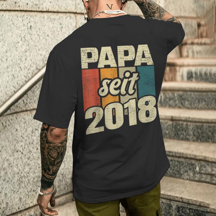 Bester Papa Seit 2018 German T-Shirt mit Rückendruck Geschenke für Ihn