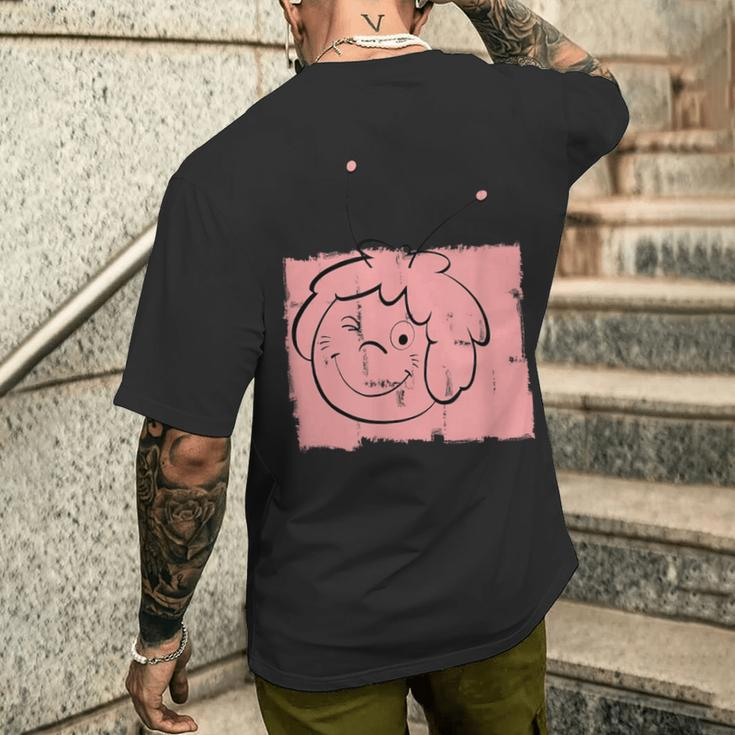 Biene Maja Retro Maja Pink & Wink T-Shirt mit Rückendruck Geschenke für Ihn