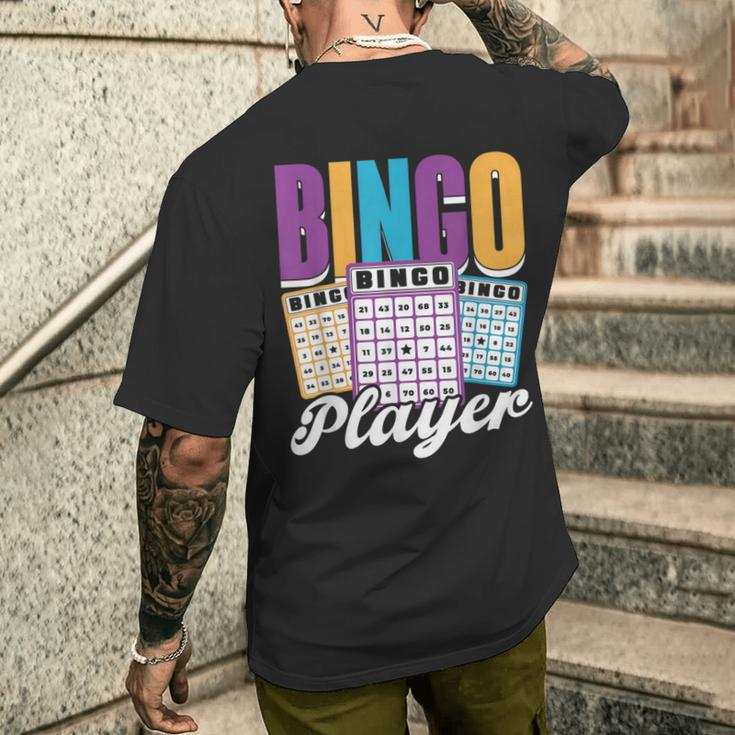 Bingo Spieler Humor Liebhaber Spiel Bingo T-Shirt mit Rückendruck Geschenke für Ihn