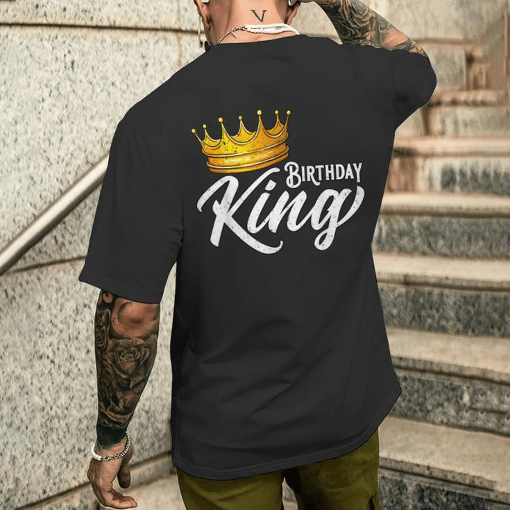 Birthday King Birthday Boys Birthday Men's T-shirt Back Print Gifts for Him