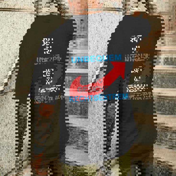 Bist Du Unbequem Bist Du Gesicher T-Shirt mit Rückendruck Geschenke für Ihn