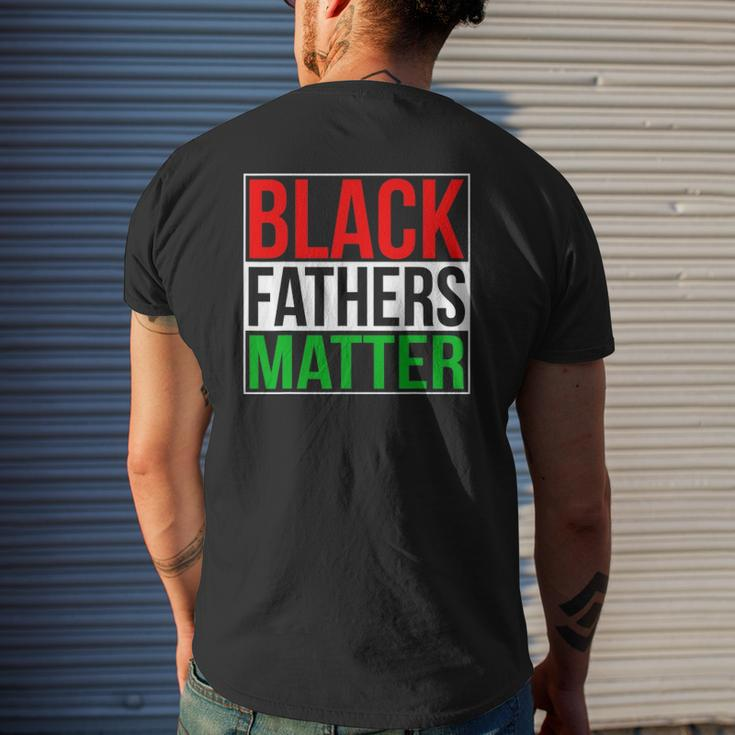 Black Fathers Matter Family Civil Rights Dad Mens Back Print T-shirt Gifts for Him