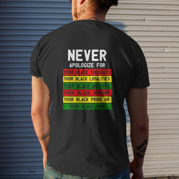 Black Human Rights Juneteenth 2022 Mens Back Print T-shirt Gifts for Him