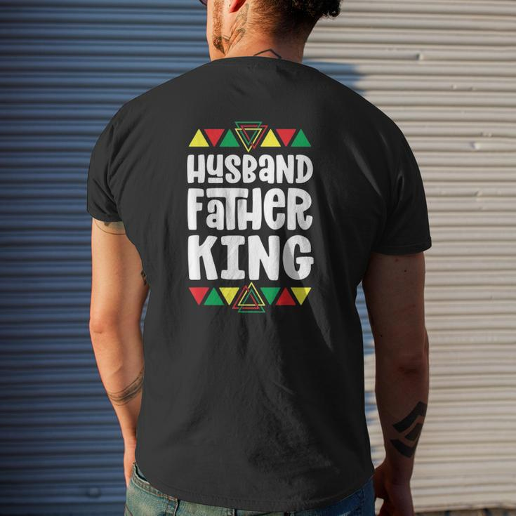 Black Pride S For Men Husband Father King Dad Mens Back Print T-shirt Gifts for Him