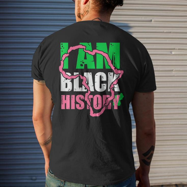 I Am Black History Aka Black History Month 2022 Mens Back Print T-shirt Gifts for Him