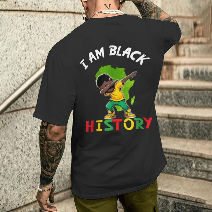 I Am Black History Boys Black History Month Celebrating Men's T-shirt Back Print Gifts for Him