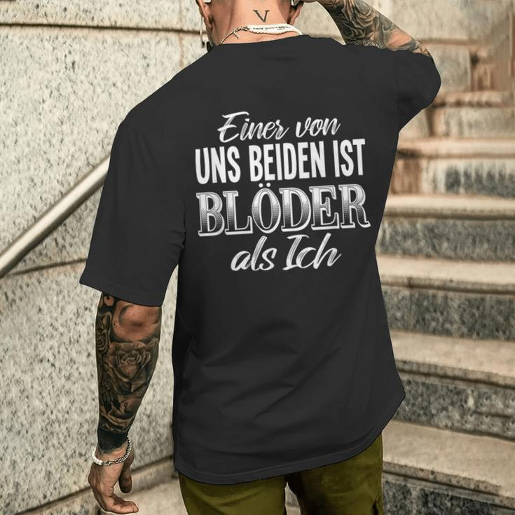 Blöder Als Ich Witz Dummheit Joke Saying T-Shirt mit Rückendruck Geschenke für Ihn