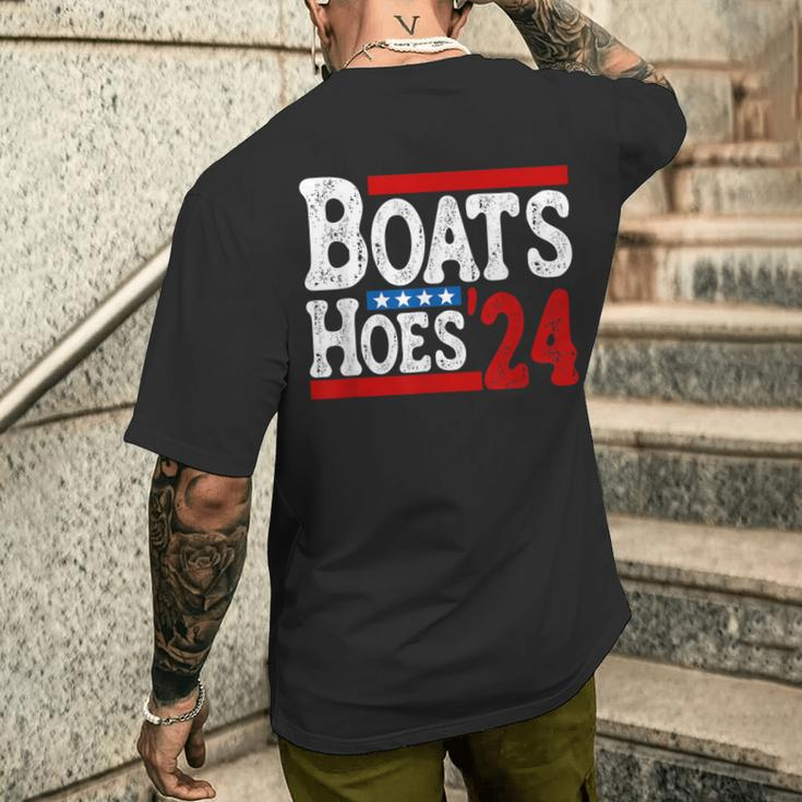 Boats & Hoes 24 Vintage Logo For Your Step Brothers Men's T-shirt Back Print Gifts for Him