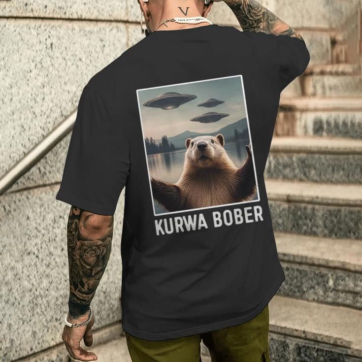 Bober Bóbr Kurwa Koszula Polish Jakie Bydle T-Shirt mit Rückendruck Geschenke für Ihn