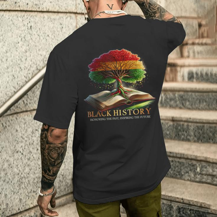 Book Tree History Men's T-shirt Back Print Gifts for Him