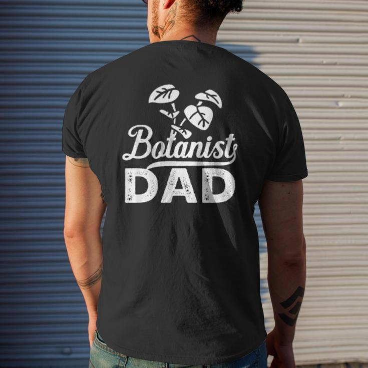 Botanist Dad Plant Botany Job Botanists Mens Back Print T-shirt Gifts for Him
