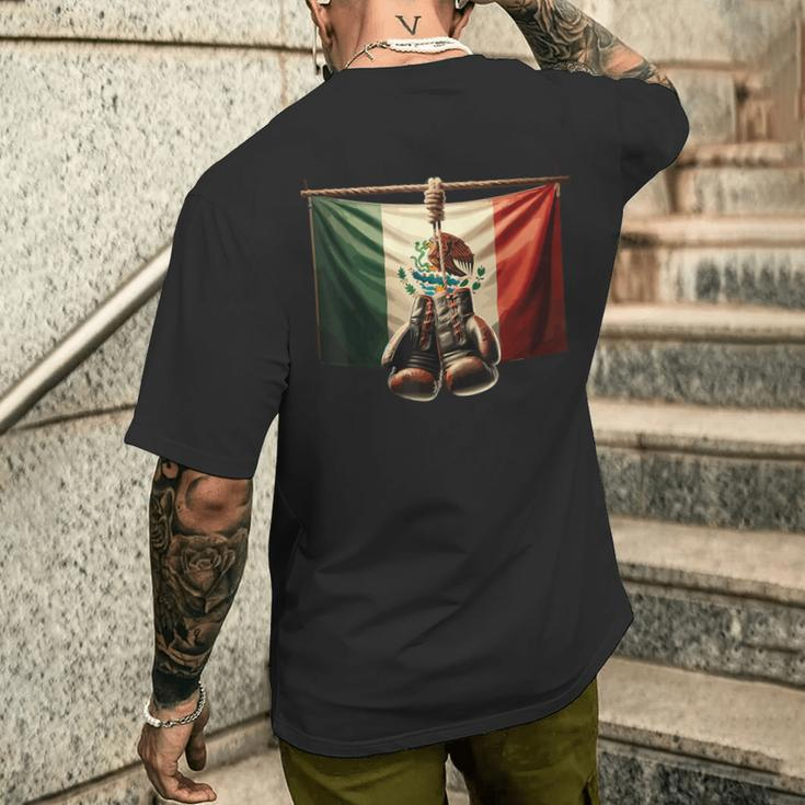Boxing Mexico Men's T-shirt Back Print Gifts for Him
