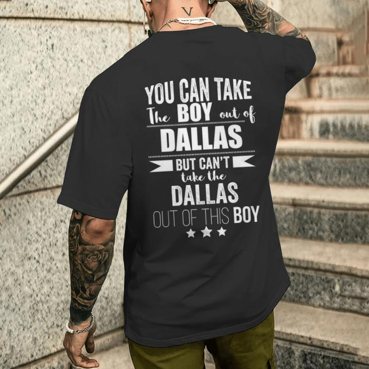 Can Take The Boy Out Of Dallas Pride Texas Men's T-shirt Back Print Gifts for Him