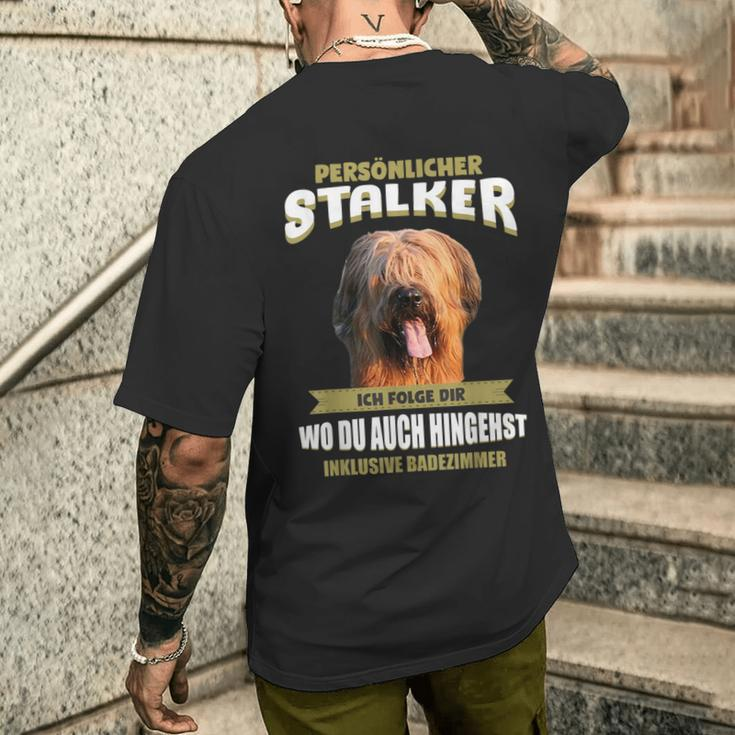 Briard Briard Dog T-Shirt mit Rückendruck Geschenke für Ihn