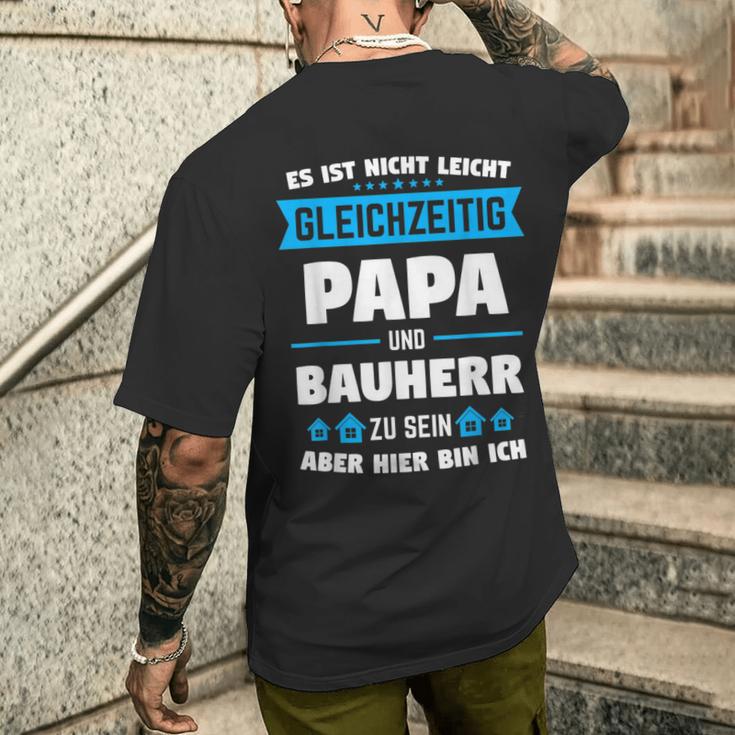 Builder Dad Builder Housewarming T-Shirt mit Rückendruck Geschenke für Ihn