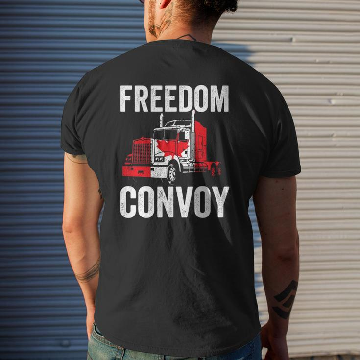 Canada Freedom Convoy 2022 Fringe Minority Mens Back Print T-shirt Gifts for Him