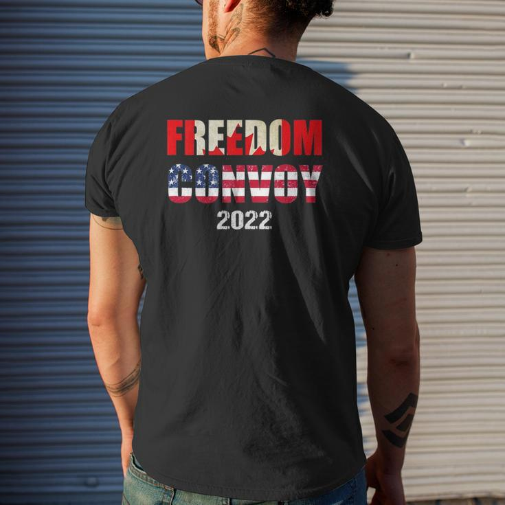 Canada Freedom Convoy 2022 Support Canadian Truckers Tank Top Mens Back Print T-shirt Gifts for Him