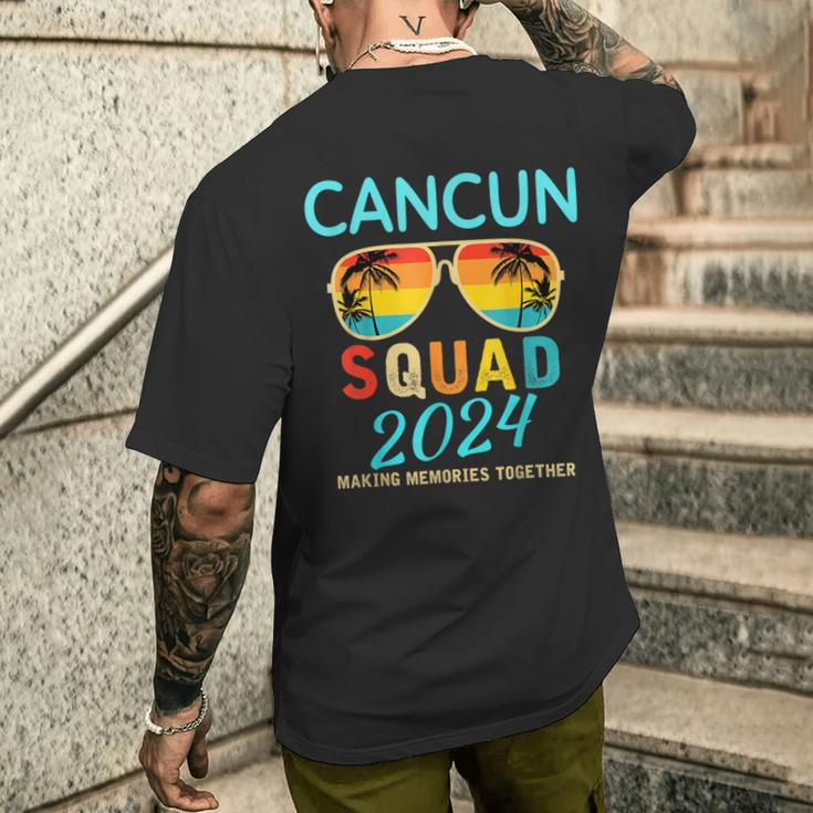 Cancun 2024 Vacation Squad Matching Group Men's T-shirt Back Print Gifts for Him