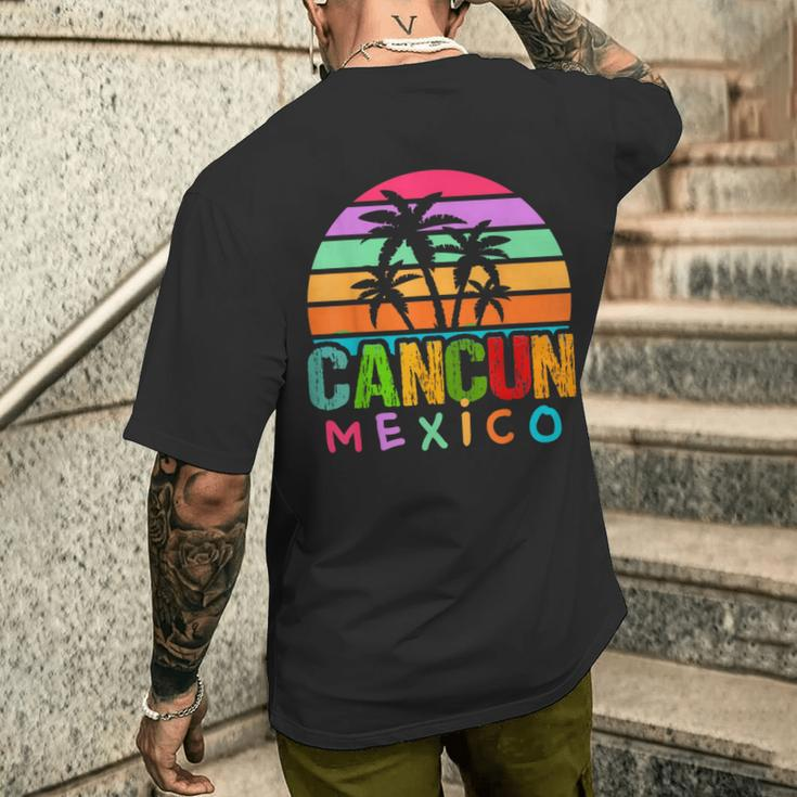 Cancun Mexico 2024 Vacation Beach Matching Family Group Men's T-shirt Back Print Gifts for Him