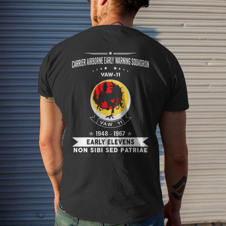 Carrier Airborne Early Warning Squadron 11 Vaw 11 Caraewron Men's T-shirt Back Print Gifts for Him