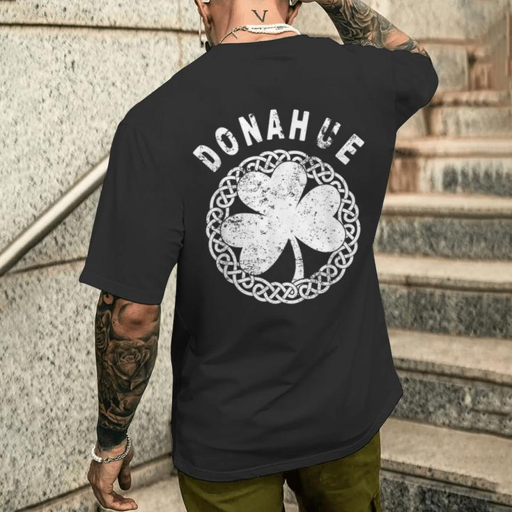 Celtic Theme Donahue Irish Family Name Men's T-shirt Back Print Gifts for Him