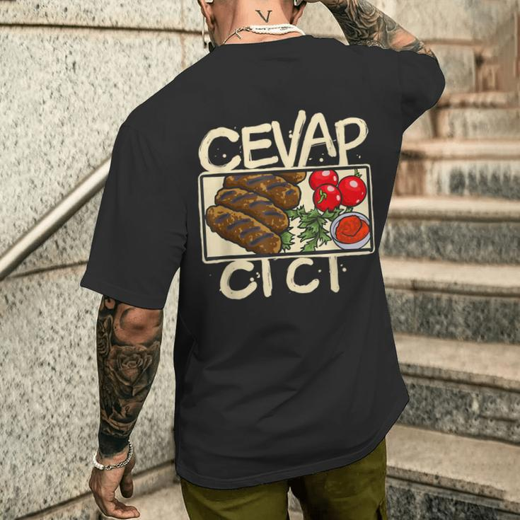 Cevapcici Cevapi Essen Cevapcici Grill Balkanlover S T-Shirt mit Rückendruck Geschenke für Ihn