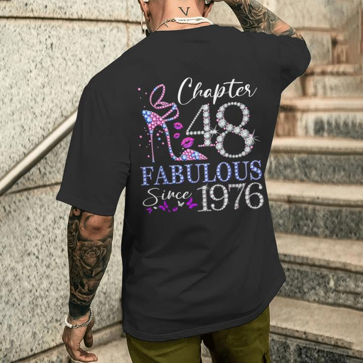 Chapter 48 Fabulous Since 1976 48Th Birthday Queen Diamond Men's T-shirt Back Print Gifts for Him