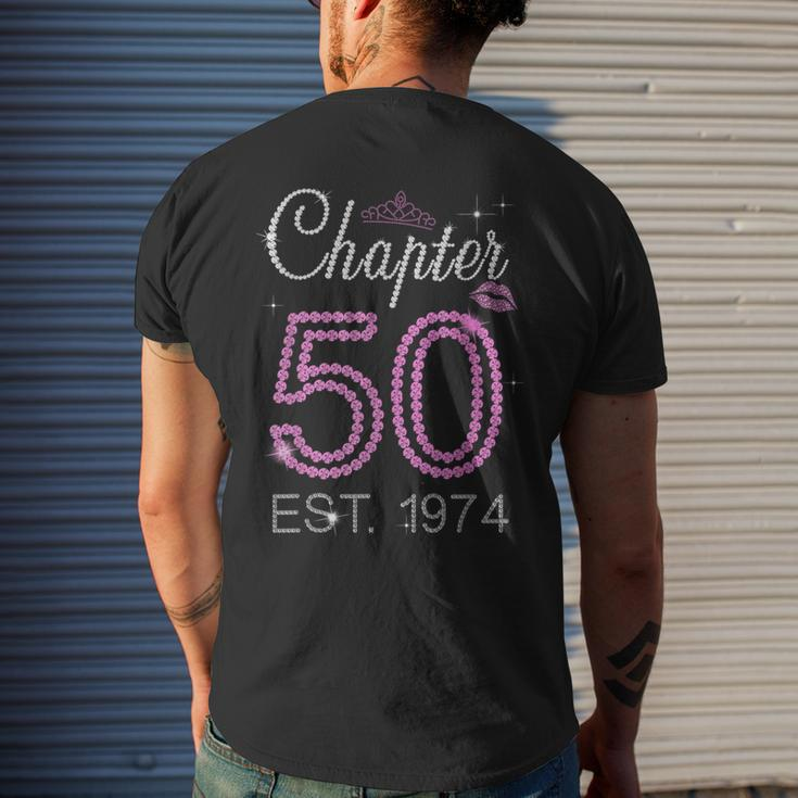 Chapter 50 Est 1974 50 Years Old 50Th Birthday Queen Women Men's T-shirt Back Print Gifts for Him
