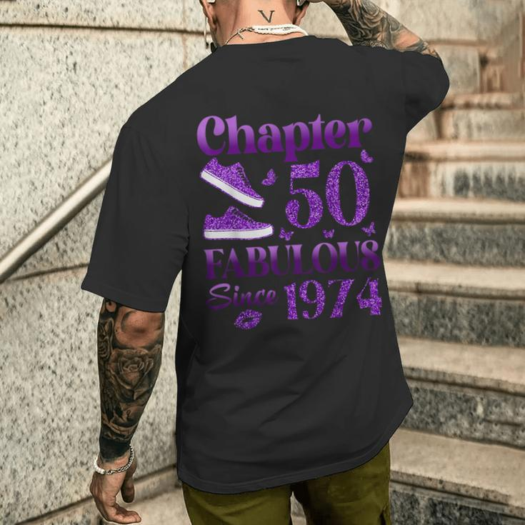 Chapter 50 Fabulous Since 1974 50Th Birthday For Women Men's T-shirt Back Print Gifts for Him