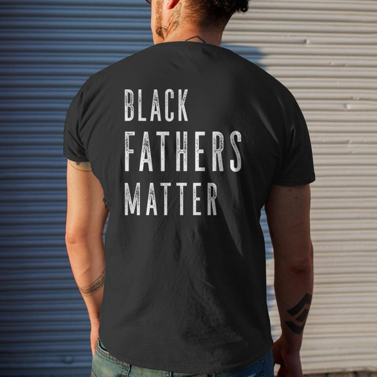 Chase's Black Fathers Matter Black Son Dad Matching Mens Back Print T-shirt Gifts for Him