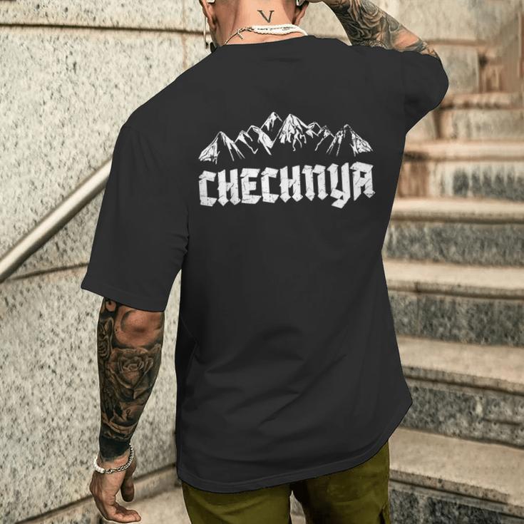 Chechnya Chechenia Cschetschenia T-Shirt mit Rückendruck Geschenke für Ihn