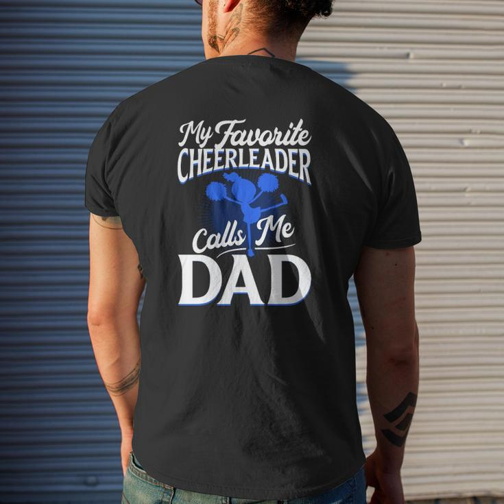 Cheer Dad For Dad Mens Back Print T-shirt Gifts for Him
