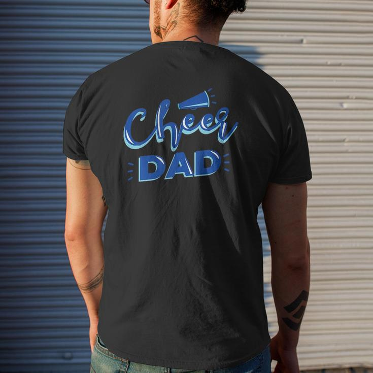 Cheer Dad Proud Cheerleader Father Cheer Parent Mens Back Print T-shirt Gifts for Him
