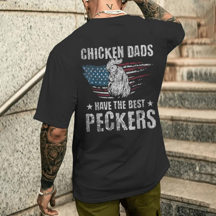 Chicken Dads Have The Best Peckers Ever Adult Humor Men's T-shirt Back Print Gifts for Him