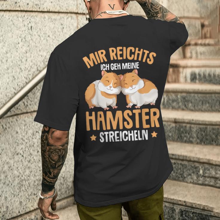 Children's Mir Reichts Ich Geh Meine Hamster Streicheln T-Shirt mit Rückendruck Geschenke für Ihn