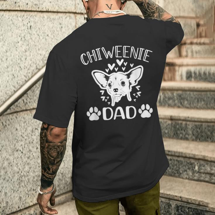 Chiweenie Papa Lustiger Chihuahua Süßer Hund Besitzer Spruch-Geschenke T-Shirt mit Rückendruck Geschenke für Ihn