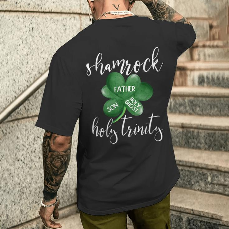 Christian St Patrick's Day Religious Faith Inspirational Men's T-shirt Back Print Gifts for Him