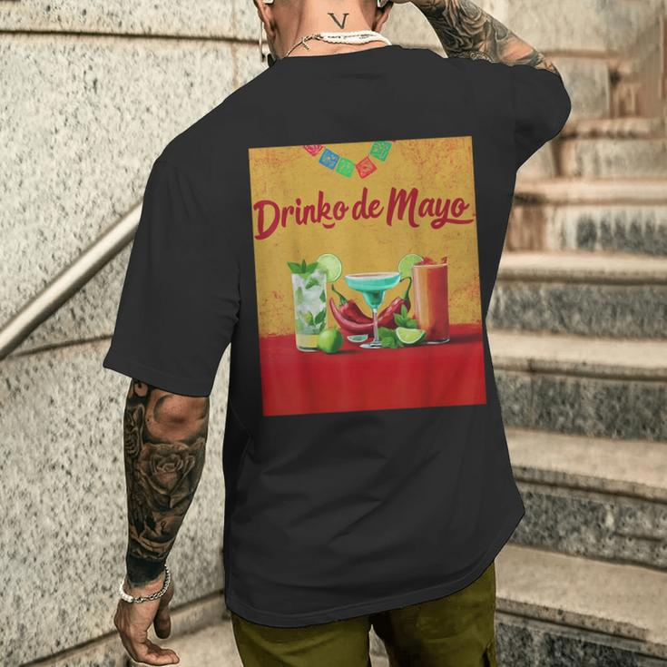Cinco De Drinko Bitchachos Margarita Trinkt Cinco De Mayo T-Shirt mit Rückendruck Geschenke für Ihn