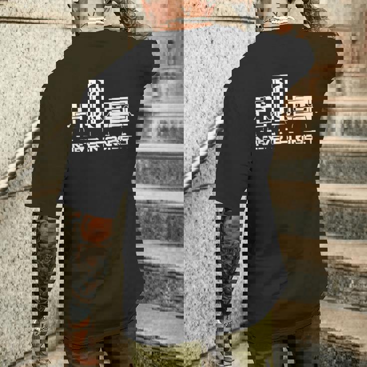 Cinta De Cassette De Audio Never Forget Camiseta Hombre Estampado Espalda Regalos para él