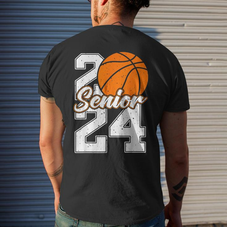 Class Of 2024 Basketball Senior Senior 2024 Basketball Men's T-shirt Back Print Gifts for Him