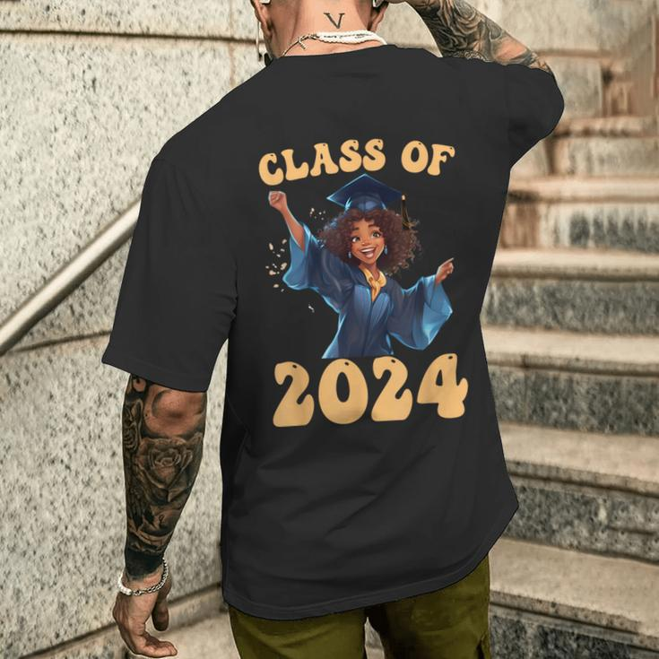 Class Of 2024 Senior Graduate Graduation Girls Men's T-shirt Back Print Gifts for Him