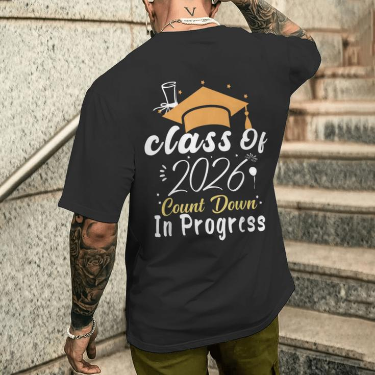 Class Of 2026 Count Down In Progress Future Graduation 2026 Men's T-shirt Back Print Gifts for Him